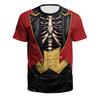 Летняя Новая Хэллоуин Скелет Цифровая Печать Большой Размер Футболка Короткий Рукав Платье для Пары