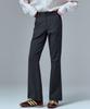 MALOUPE 2138 Brushed Stretch Slim Bootcut Pants (Dark Gray)