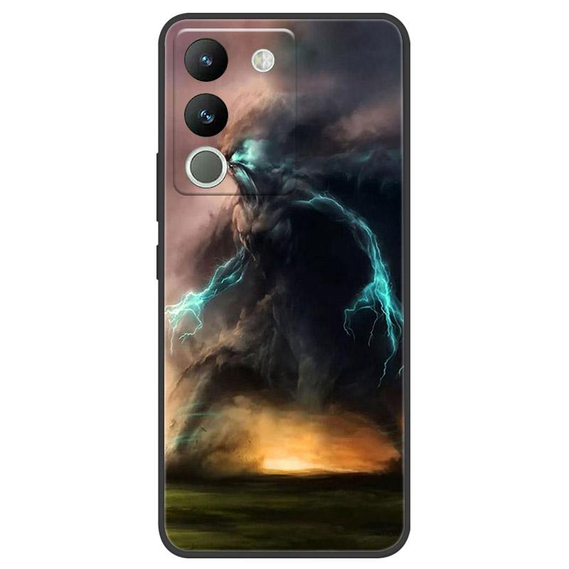 Чехол для VIVO V29E V2317 Защитный чехол для камеры Для телефона VIVO Y200 5G Мягкий силиконовый TPU Задняя крышка V2307 Ударопрочный Fundas