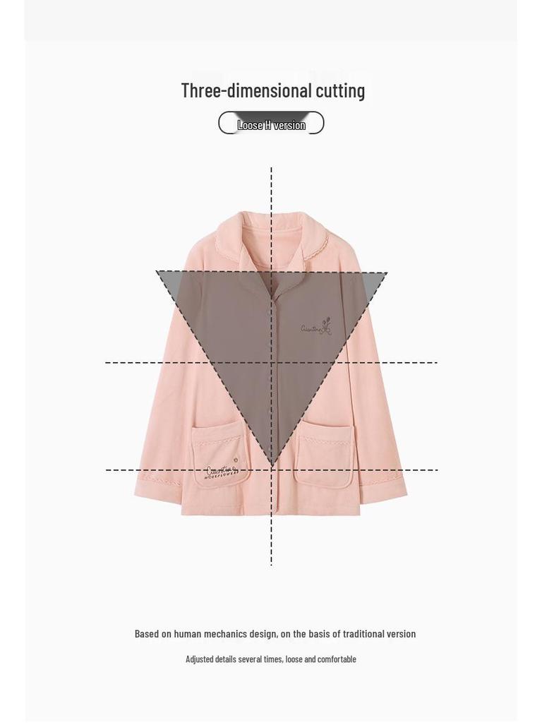 Женский зимний пижамный комплект из флиса Island 2025 - Топ с длинным рукавом и брюки, Утепленный, Домашняя одежда высокого класса