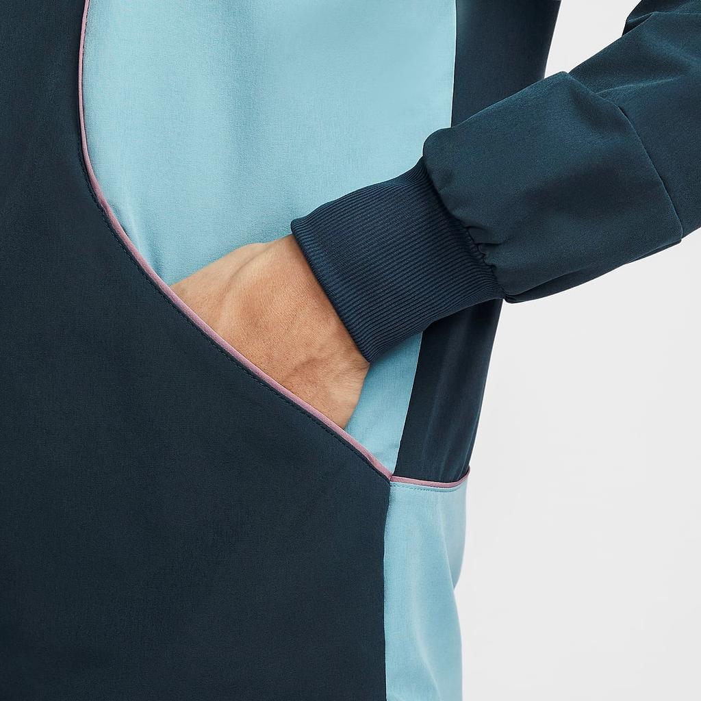 Nike Куртка Court Advantage Dri-Fit Woven Quick-Dry Zip Jacket Men Jacket Deep-Sea-Blue Denim-Green Bright-Burgundy FD5342-478