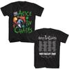 Alice In Chains 1991 Facelift USA Canada Tour Locations Men T Shirt Band Merch