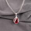 Pink Rubellite Gemstone 925 Stamped Silver Jewelry Zircon Pendant For Valentine CZP-7-17