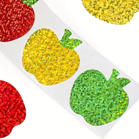 500 шт. Рождественские наклейки в рулоне Блестящие Елка/Кленовый лист/Шапка Санты Наклейки-пломбы Водонепроницаемые Самоклеящиеся Декали