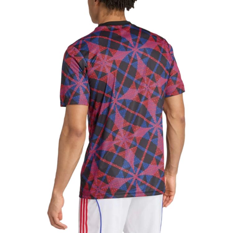 adidas Мужская футболка для футбола с круглым вырезом, коротким рукавом и логотипом JL7936