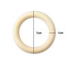 10Pcs Unfinished Solid Wooden Rings 40-100MM Natural Wood Rings for Macrame DIY Crafts Wood Hoops Ornaments Connectors Jewelry Making