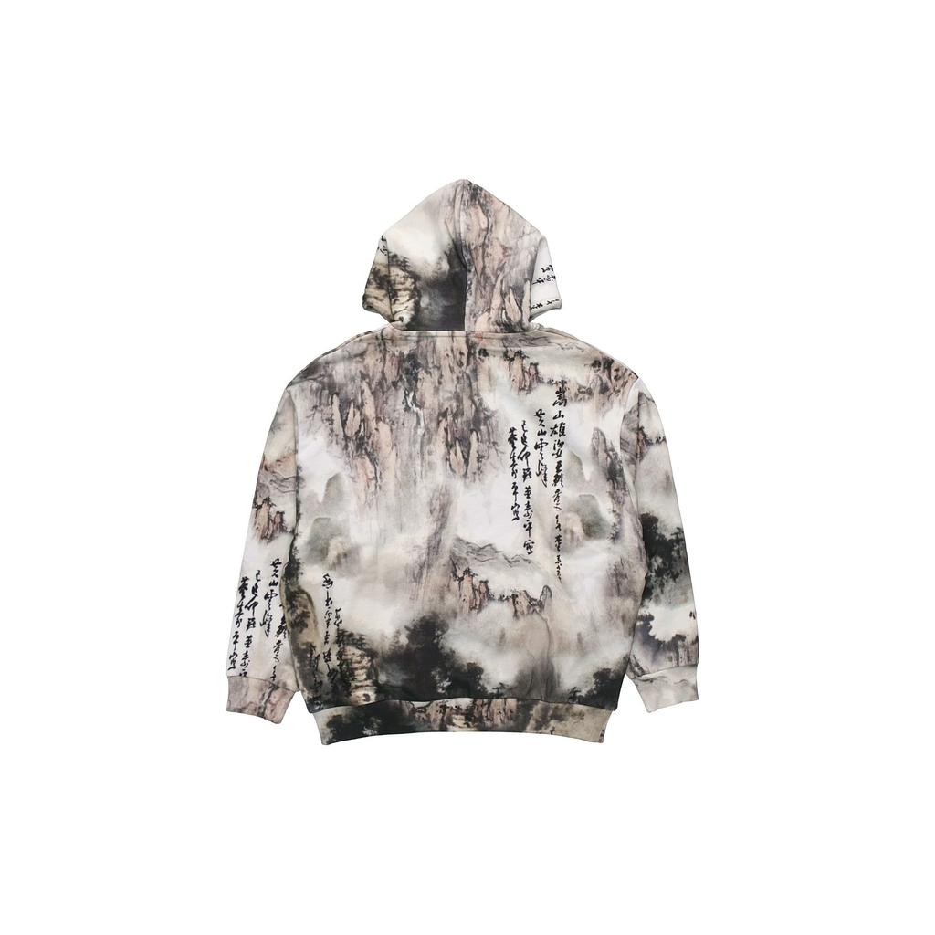 Li Ning Ink Wash Landscape Print Pullover Sweatshirt Men Sweatshirt AWDP779-1