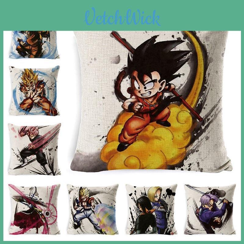 Наволочка Dragon Ball Потрясающая Мультяшная Квадратная Наволочка Для Стильного Дивана Домашний Декор