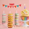 5 Pcs Donut Display Stand Transparent Stable Base Food Grade Bagel Holder Birthday Wedding Baby Shower Party Dessert Table Donut Display Tower
