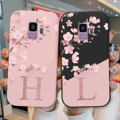 Чехол для телефона Samsung Galaxy S9 S 9 Plus Розовые буквы Милые цветы Мягкий силикон Funda Для Samsung S9Plus S9+ Coque