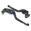 K28 Black (Blue) Matte Matte Kawasaki Brake Clutch Lever 6-step Adjustment Long Compatible with Z900RS Ninja 1000 Z1000 ZX-6R Etc.