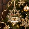 Christmas Ornament for Home Decor 250th Anniversary USA White House Tree Ornament, 2D Acrylic 1776-2026 Commemorative Creative DIY Decorations