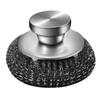 Kitchen Stainless Steel Washing Brush Metal Sponge Scrubber with Handle for Dishes Pots Pans Grills Sink Cleaning Tools