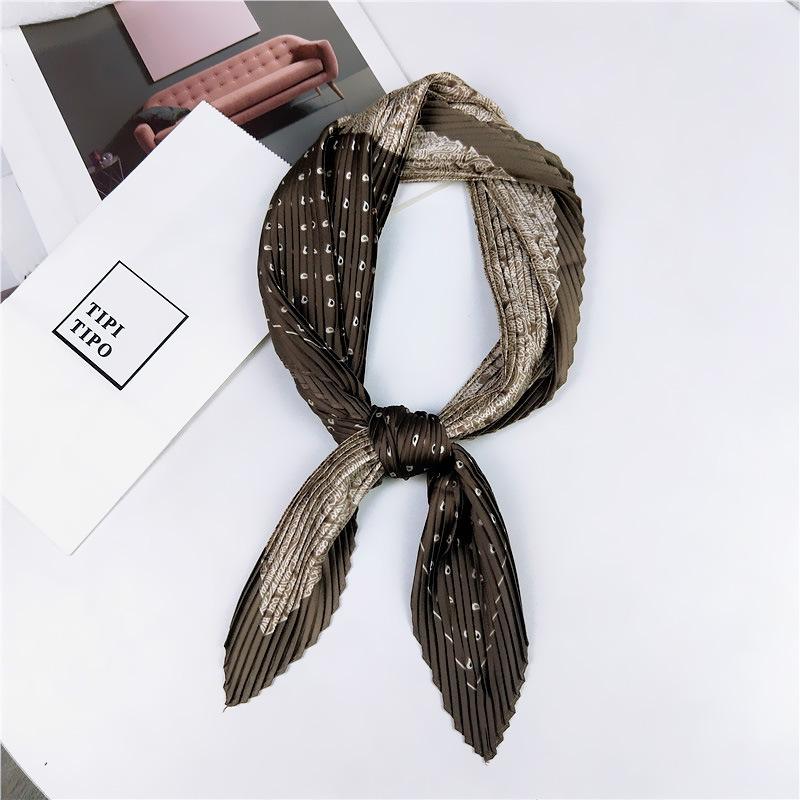 Модный декоративный шарф, повязка для волос, резинка для волос 70, маленький квадратный шарф, шелковый шарф, женский весенне-осенний универсальный маленький шарф, профессиональный шарф