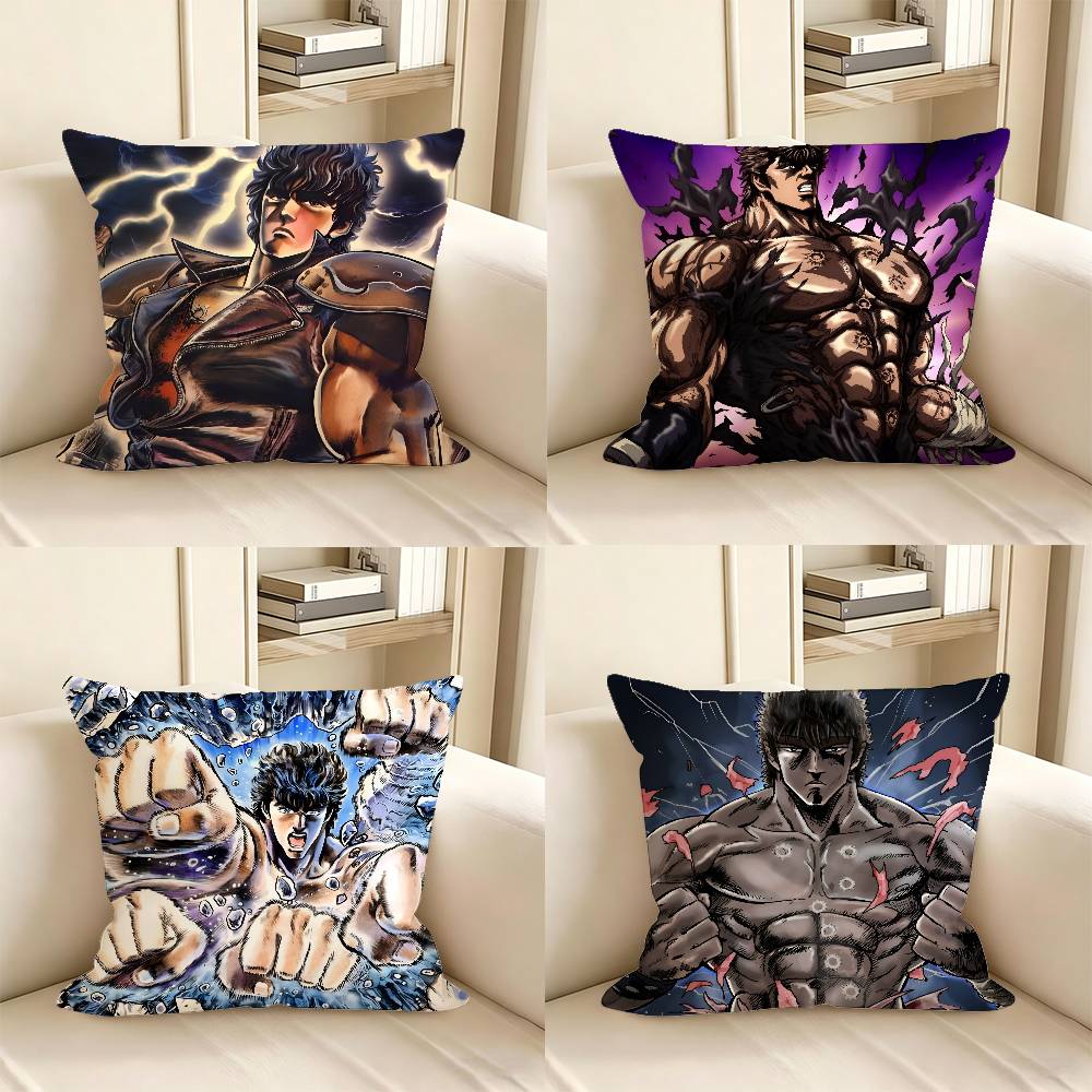 ПК Классический Аниме-экшен HHokuto No Ken Наволочка Модная Квадратная Наволочка Спальня Диван Комната Декор в стиле Ins Отдых