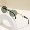 Steampunk Vintage Sunglasses for Women UV400 Metal Oval Frame Retro Shades