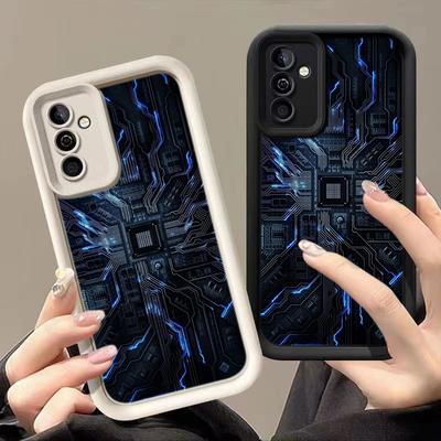JT2 Абстрактный Дизайн Realme 14 15 Huawei P40 Honor 70 90 Infinix Tecno itel Motorola Google Все Модели Ангельские глазки Мягкий ТПУ Чехол для Телефона