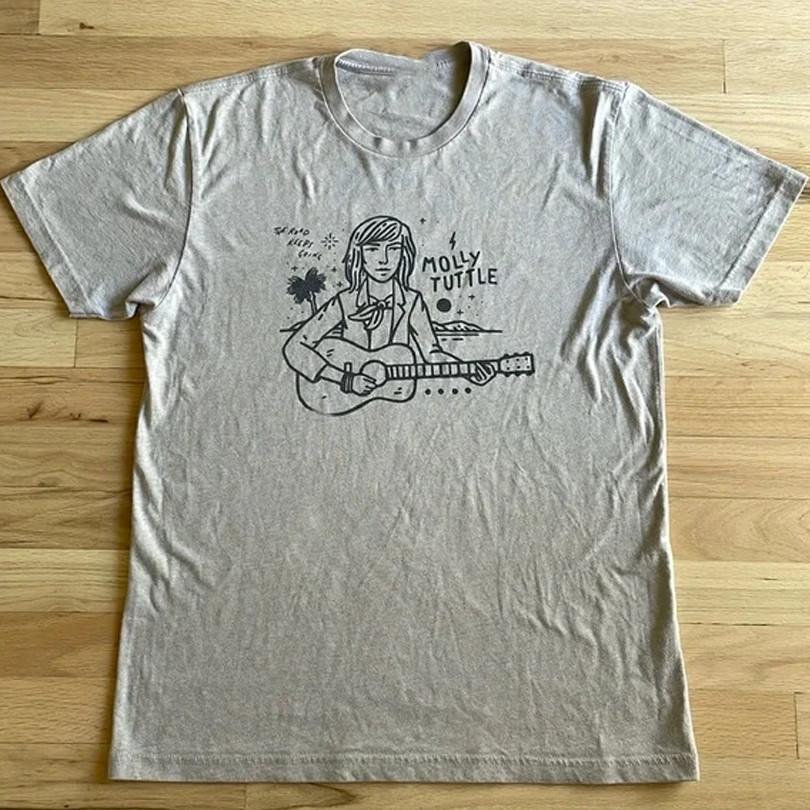 Molly Tuttle gray T-shirt short sleeve All sizes 1F2612