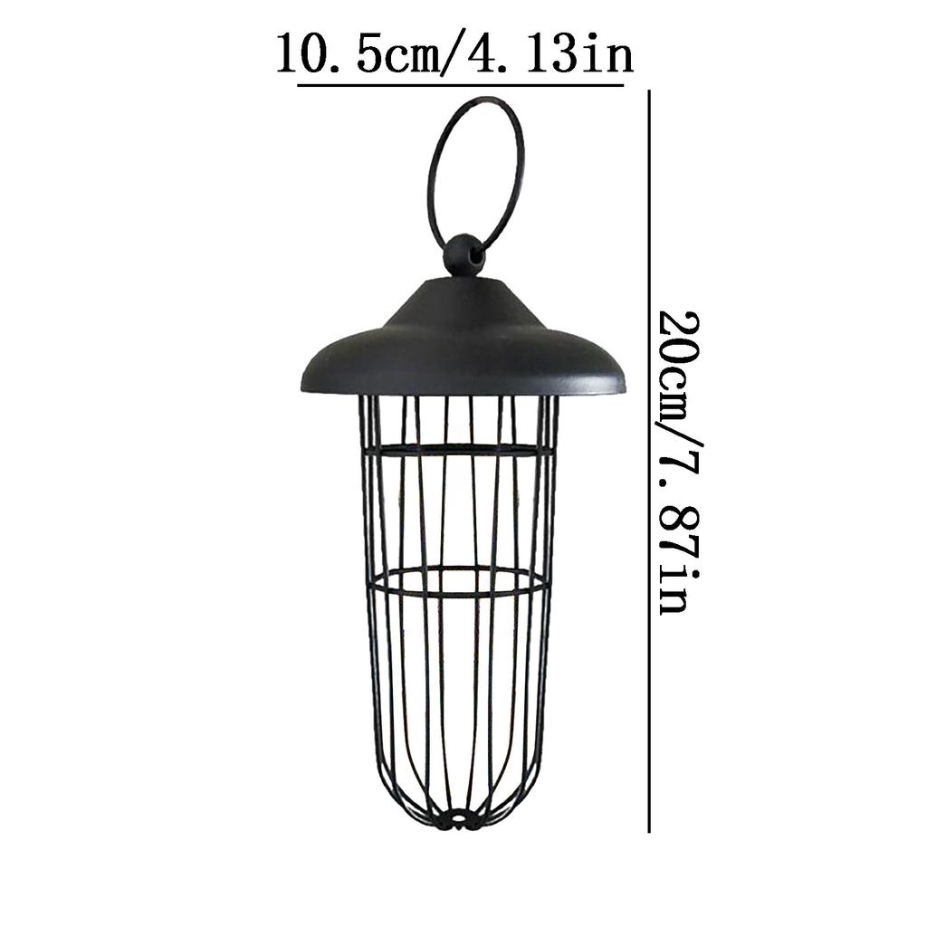 Bird Feeder Outdoor Hanging Type Sprayed Metal Windproof Ball Bird Feeder