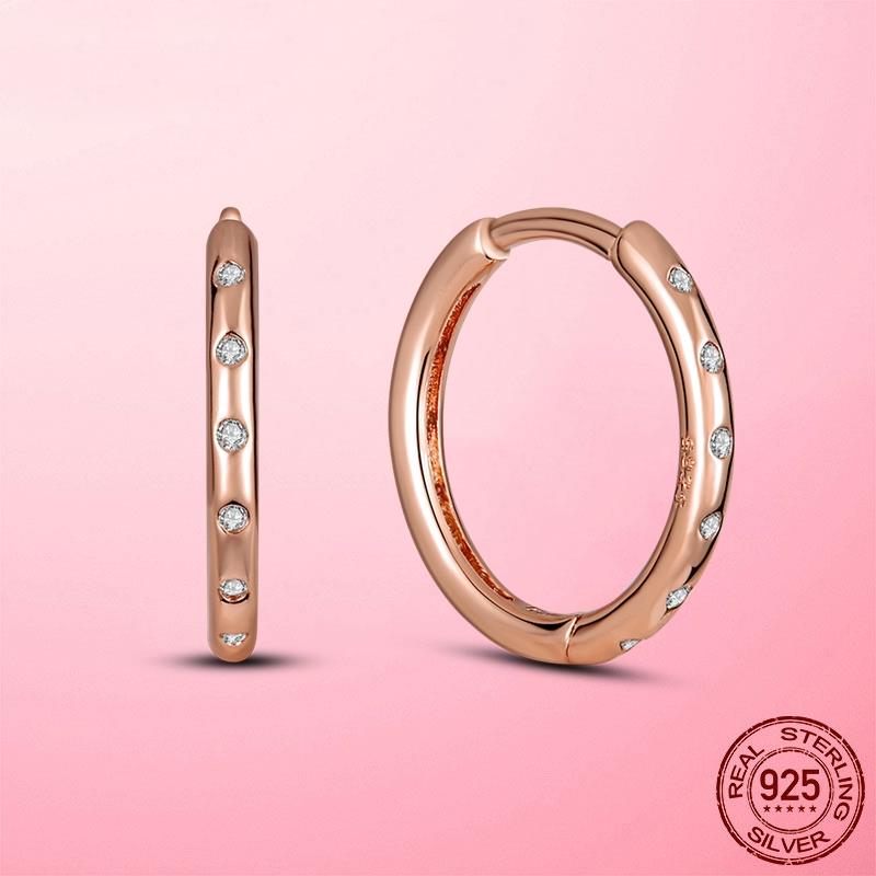 Новые серьги-кольца из серебра 925 пробы с подвесками для женщин, модные большие круглые модные серебряные серьги, изготовление ювелирных изделий