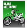 1/12 Scale Kawasaki KX450 Alloy Sports Motorcycle Model Diecast Metal Road Mountain Off-road Motorcycle Model Simulation Kids Toy Gift