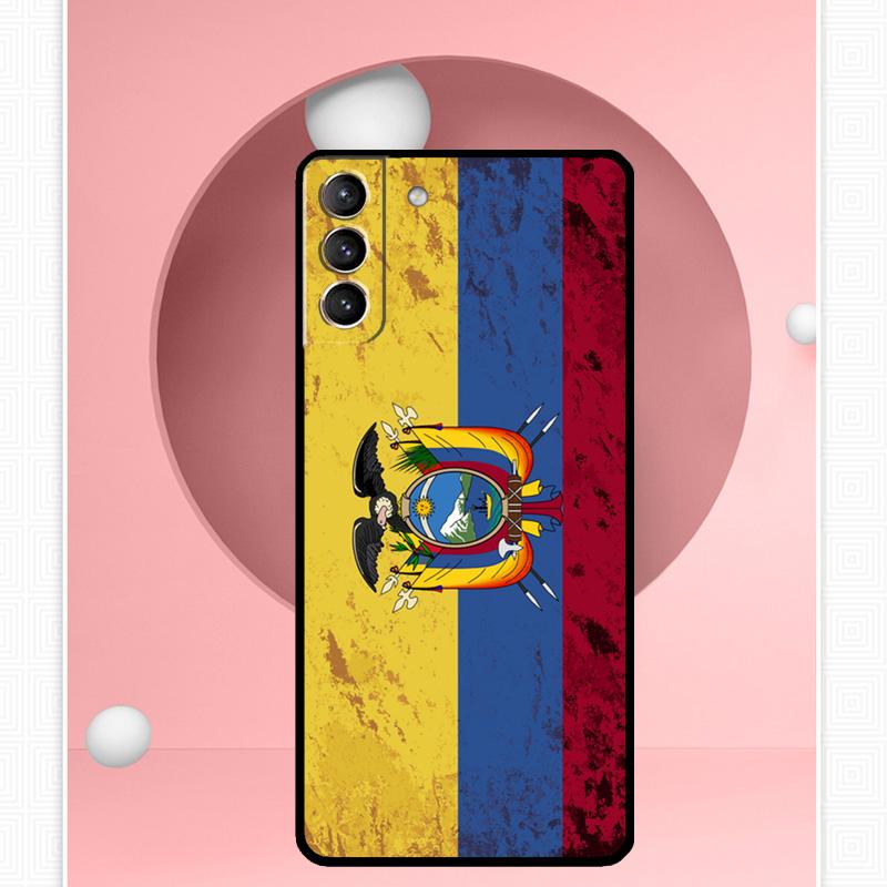 Чехол с флагом Эквадора для Samsung Galaxy S24 Ultra S22 Plus S20 S21 FE S8 S9 S10 Note 10 20 S23 Ultra