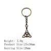 Back To School Personalized Keychains Celtic Hexagram Key Ring Audience Key Ring Material