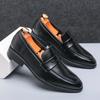 Дизайнерская свадебная обувь Мужские лоферы Слипоны Дерби Ретро Деловая Кожаная Мужская обувь Повседневная Социальная Нарядная обувь