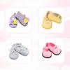 MSYO 18-Inch Fashion 5 Sets Doll Clothes & 2 Sets Random Shoes Set with Mini DIY Cartoon Model Toy Gift for Girls & Accessories