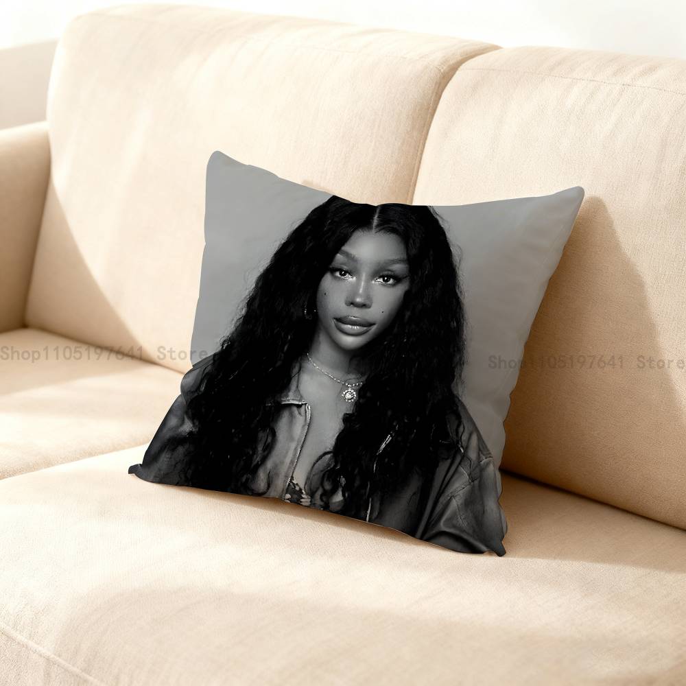 Saturn Singer S-Sza Anime Celebrity Merchandise All-Match Printed Pillow Case Sofa Car Office Room Decoration Protector