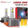 Светодиодные фары Dualvision D1S D3S HID D3S D2S D4S D8S 30000Лм 300Вт D1R D2R D3R D4 CANBUS Светодиодный Двусторонний Чип CSP 6000K Plug&Play