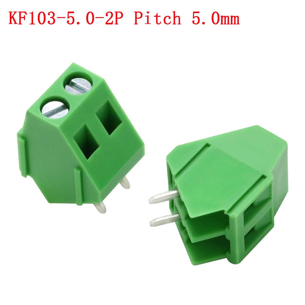 KF103/126/128/301/350/396-2Pin/3Pin 2.54/3.5/3.81/3.96/5.0/7.5mm Промежуточный блок Сращивание клеммы Винтовой тип PCB Винтовая клемма