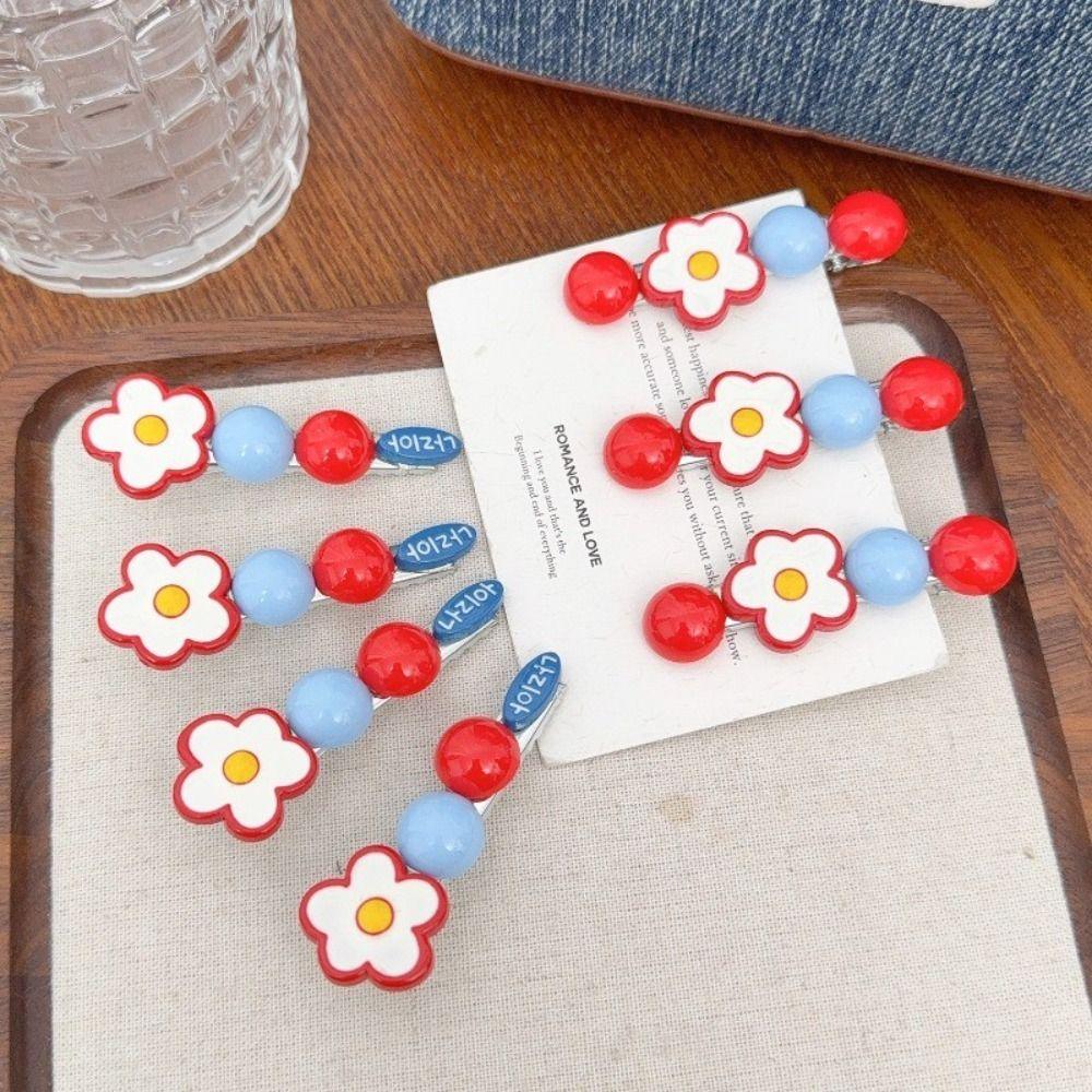 Rock Sugar Hawthorn Flower Hair Clip Sweet Broken Clips Fashion Barrettes for Woman Girls