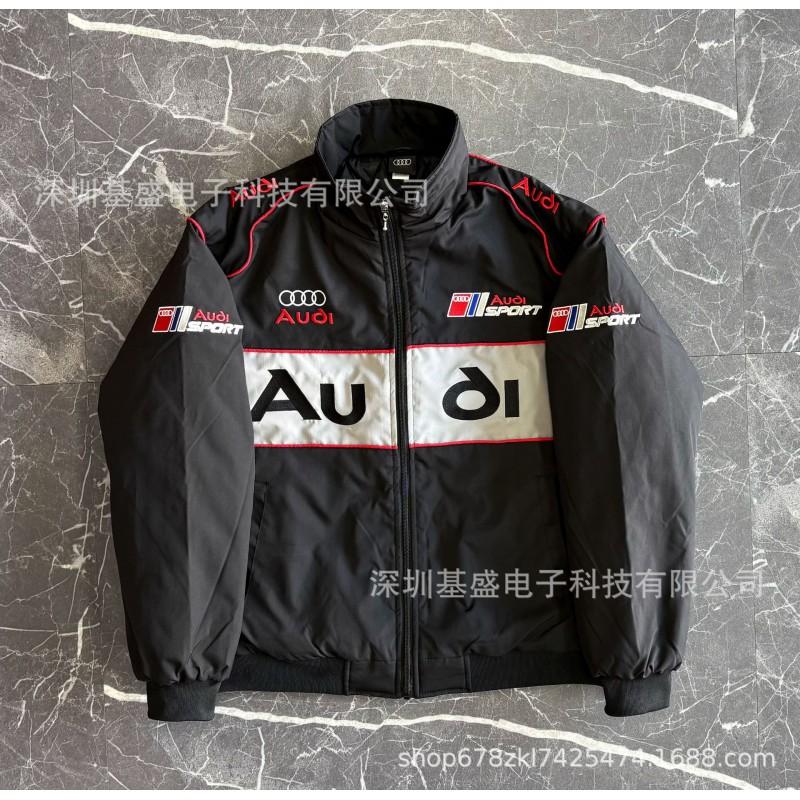 F1 Ferrari Racing Jacket Embroidered Cotton Biker Cycling