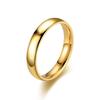 Simple 6mm Stainless Steel Black Rings for Men Women Prevent Allergy High Polished Wedding Ring  Couple Finger Jewelry