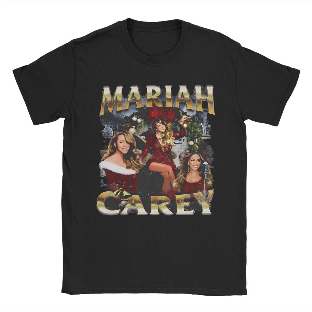 New Arrival Mariahed Careys Merry Christmas  T Shirt for Men Women  Cotton Tee Shirt Short Sleeve Clothing