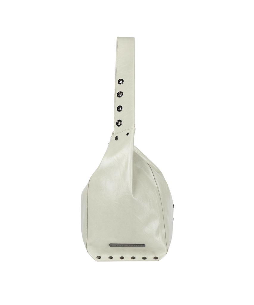 Treemingbird Soft Studded Big Shoulder Bag [ Light Gray ]