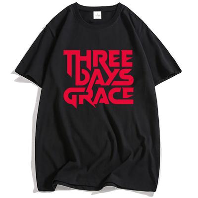 Футболка с принтом группы THREE DAYS GRACE, летняя, хлопковая, с коротким рукавом, повседневная, мужская, женская, футболка с круглым вырезом, унисекс, уличная одежда, гранж