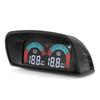 ZMFJH Dual Car Gauge 0-1.2Mpa Double Oil Pressure Meter with Sensor 1/8NPT,M10X1.0 LCD Meter with Buzzing Flash Alarm 12V24V