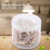 50pcs 35*7mm Personality Natural Crude Wood Clips Craft Decoration Pegs for Photo Clips Clothes
