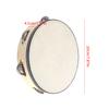 8-дюймовый ручной тамбурин с металлическими бубенцами, ударный инструмент, инструмент для раннего развития, музыкальная игрушка, подарок для детей