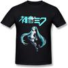 Мужская футболка Hatsune Miku Размер L Черный