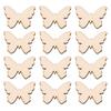 100pcs Unfinished Unfinished Wooden Cutouts Wooden Blank Wood Butterfly Cutouts  DIY Crafts