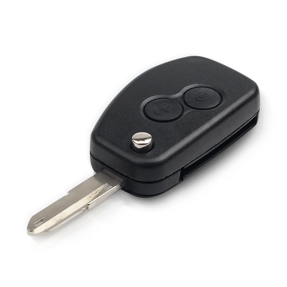 Модифицированный корпус ключа-брелока с 2 кнопками для Renault Duster Logan Fluence Clio Kangoo Sandero Espace Vac102/Ne72 Лезвие