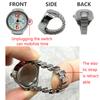 Vintage Punk Quartz Watch Rings Elastic Stretchy Quartz Watch Rings For Women Men Couple Jewelry Watch Hand Decoration