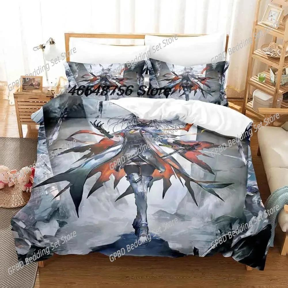 Comforter 3D Printing Game Arknights Bedding Set Bedroom Soft Modern S Comefortable Kids And