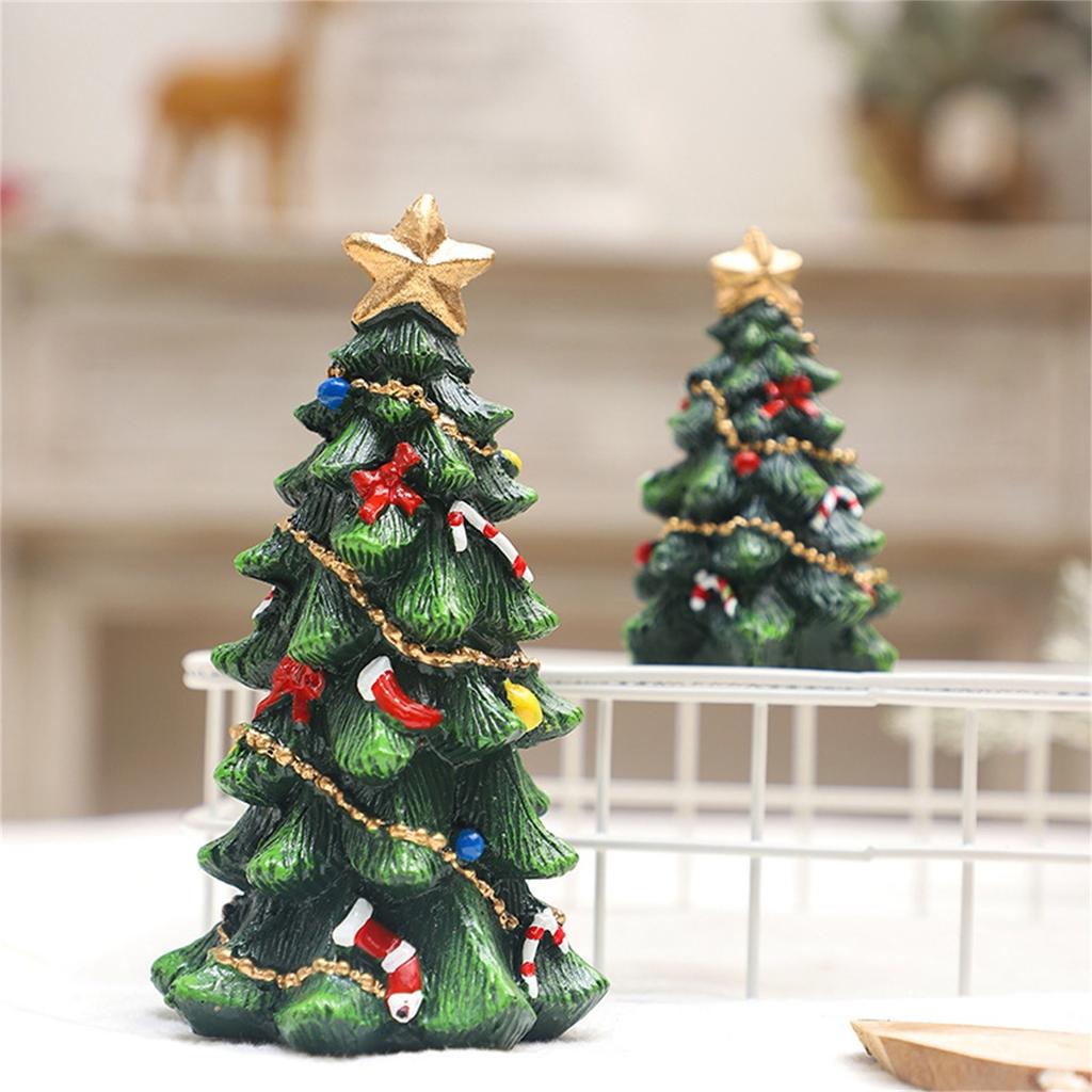 Desktop Christmas Tree Ornaments Small PineTree For Xmas Holiday Party Home Tabletop Tree OfficeDecoration