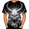 Летняя футболка с 3D принтом Дьявола Сатаны, мужская футболка с коротким рукавом, модный Харадзюку, хип-хоп, повседневная, унисекс, уличная одежда