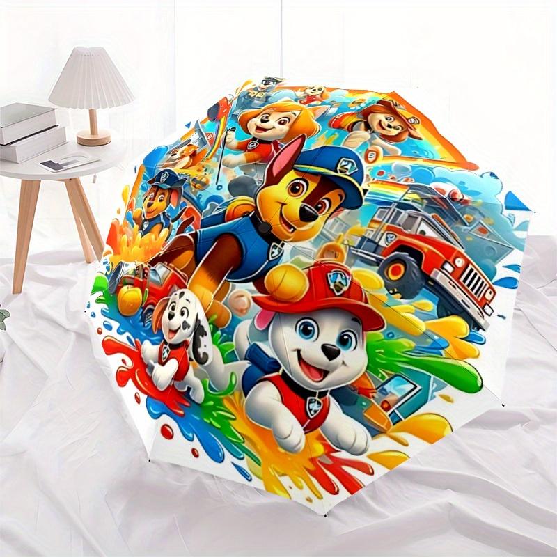 1pc Paw Patrol Automatic Opening/closing Umbrella, Foldable Sunshade, Perfect Gift for Friends, Durable Plastic Handle yy250808060