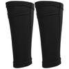 1 Pair Soccer Shin Guard Socks Double Layer Shin Pad Sleeves for Football Training  BlackAdult / L